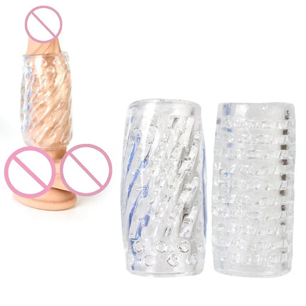 Penis Delay Training Masturbator Cup | Stamina Exerciser for Men | Reusable Silicone Adult Toy