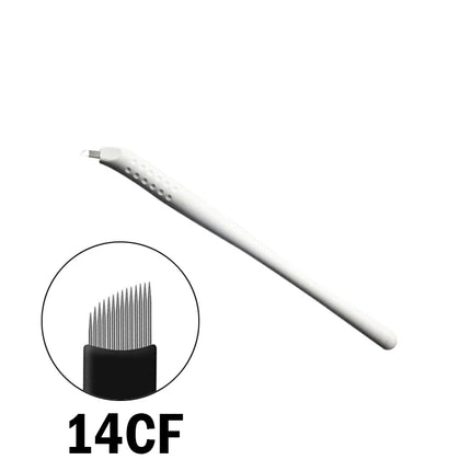 10Pcs Disposable Microblading Manual Pen Sterilized Permanent Makeup 3D Eyebrow Tattoo Pen