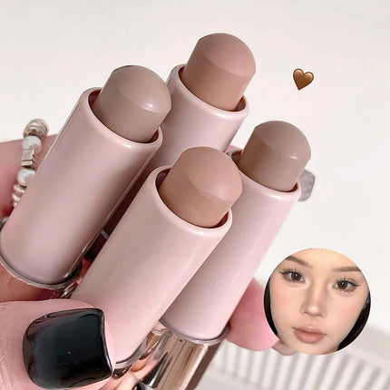 Nose Shadow Contour Stick Natural Matte Gray Coffee Nose Shadow 3D Contouring Bronzer Long Lasting Silky Shading Powder Makeup