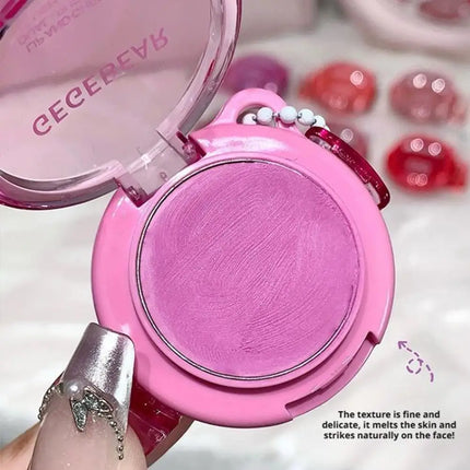 1pcs Lip Cheek Cream Blush Multi Purpose Blusher Natural Nude Makeup Waterproof Long Lasting Matte Finish Beauty Daily Look