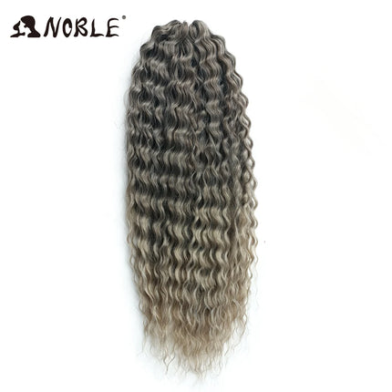 Noble 24Inch 300g Crochet Hair Curl Hair Water Wave Ombre Blonde Twist Crochet Hair Braid Hair Deep Wave Braiding Hair Extension