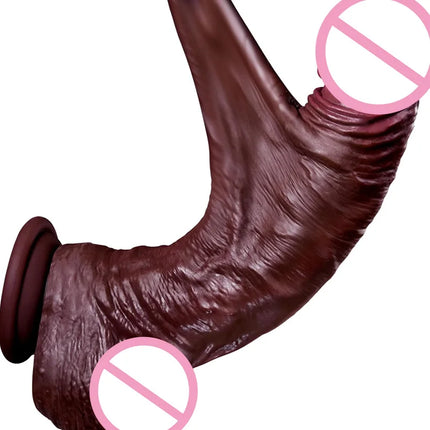 Wearable Strap on Realistic Dildos for Women Masturbators Products Skin Sliding penis Suction Cup Hands-Free G Spot Sex Toys 18