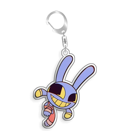 For The Amazing Digital Circus Jax Pomni Ragatha Gangle Acrylic Selfmade Cute Cartoon Anime Keychain Pendant Toy Gifts 5cm