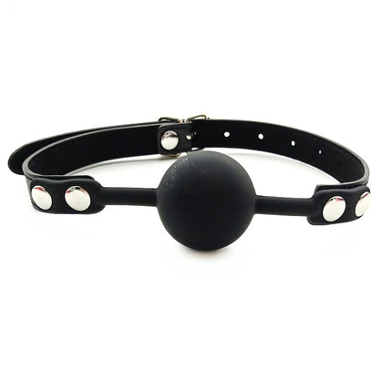 Silicone Sex Open Mouth Gag Ball PU Leather Strap Bdsm Gag Slave Bondage Restraints Sex Toys for Women Couples