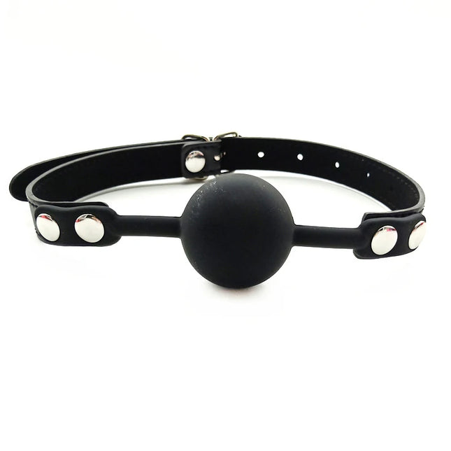 Silicone Sex Open Mouth Gag Ball PU Leather Strap Bdsm Gag Slave Bondage Restraints Sex Toys for Women Couples