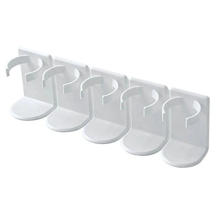 Wall Mounted Spice Bottle Storage Rack Kitchen Seasoning Holder Adhesive Plastic Clip Cabinet Door Spice Jar/Cosmetic Dispenser