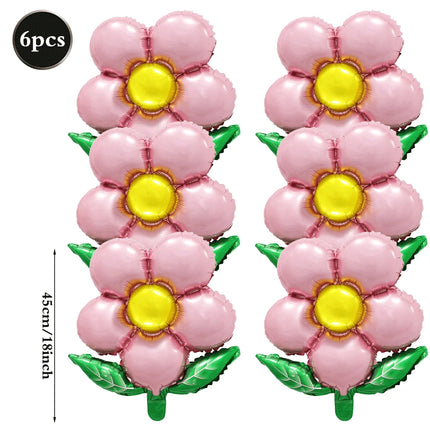 Wildflower Party Decorations Birthday Plates And Napkins Balloons Flower Banner Spring Floral Baby Shower Garden Party Supplies