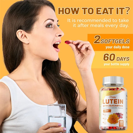 Lutein & Zeaxanthin - Anti-oxidation, Maintain Eye & Vision Health,  Supports Eye Strain, Dry Eyes