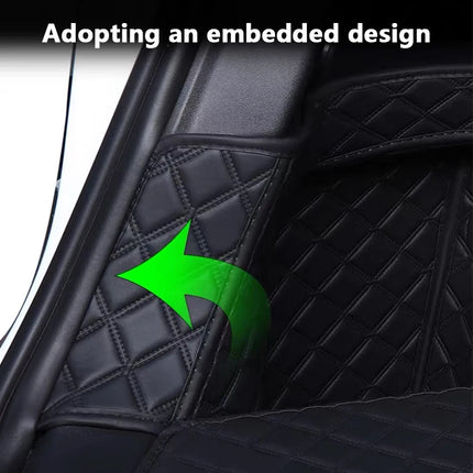 For Tesla Model Y Juniper / 3 Highland 2025-2026 Front Rear Trunk Mat Leather Full Coverage Trunk Both Side Guard Protective Pad