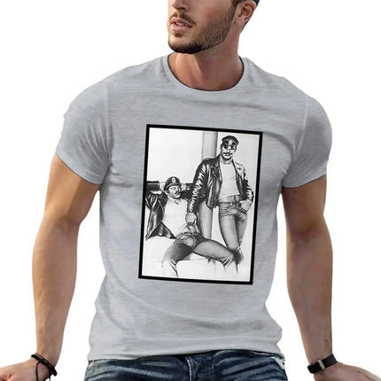 Vintage Tom of Finland - Frisky Duo T-Shirt vintage cute tops Men's t-shirts