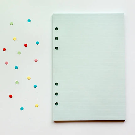 2026 40Sheet Kawaii A5 A6 Loose Leaf Notebook Refill Spiral Binder Index Paper Inner Pages Daily Planner Line Grid Blank Agenda