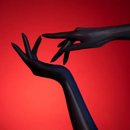 Womens Sexy Gloves High Elastic Ultra-Thin Oil Shiny Seamless Invisible Medium Tube Long Sleeve Porno Clubwear