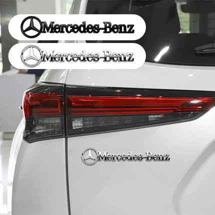 ABS Car Logo Emblem Rear Trunk Badge Stickers Decals Accessories For Mercedes Benz C260 W204 W205 W211 W212 W190 W213 W168 W177