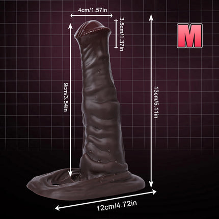 Realistic orse Penis Sleeve with Soft Cock Ring Stretchy Extender Condom Ejaculation Delay Cock Sleeve Adult Sex Toys for Men