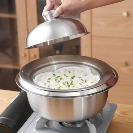 Hot Sale 304 Stainless Steel Pan with Inner Diameter 20-26cm Flying Saucer Steamer Tray Steam Grid Plate Steamer Steaming Rack