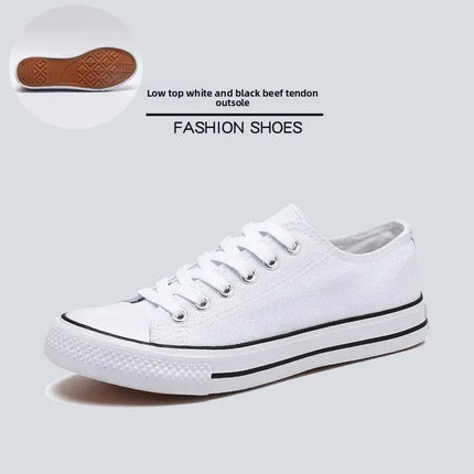 Unisex Casual Canvas Flat Shoes Spring Summer Breathable Rubber Sole Comfortable Slip-On Adults Flat Heel Fashionable Trendy