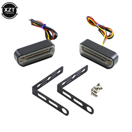 2 Pcs Motorcycle Turn Light 12V Signal Indicator Led Daytime Running Water Turn Light Turning Lights Motorcycle Warning Light