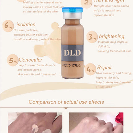 Korea 5ml Glow BB Cream Hyaluronic Acid Ampoule Kit Facial Repair Foundation Cream Moisturizing Rejuvenation Beauty Skin Care