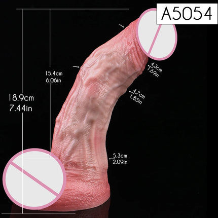 SXXY Soft Double Layer Dildo With Handle Silicone Skin Touch Handle Butt Plug Long Male Female Masturbator Sex Toys Sexshop