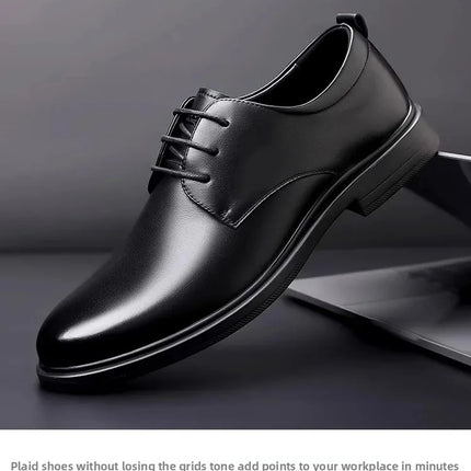 Soft Leather Casual Wedding Shoes for Men New Style Business Formal Breathable Autumn British Korean Version Pointed Toe Groom S