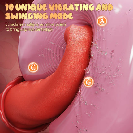 Powerful Realistic Tongue Licking Vibrator Female Clitoral Nipples Anal Stimulator Vibrator Sex Toys for Women Adults