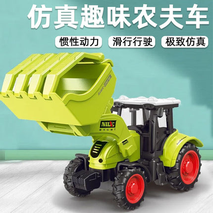 1pcs Diecast Farm Vehicles Mini Car Model Engineering Car Model Tractor Engineering Car Tractor Toys Model for Kids Xmas Gift