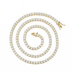 Gold / 4MM-Zircon / 16CM-Bracelet