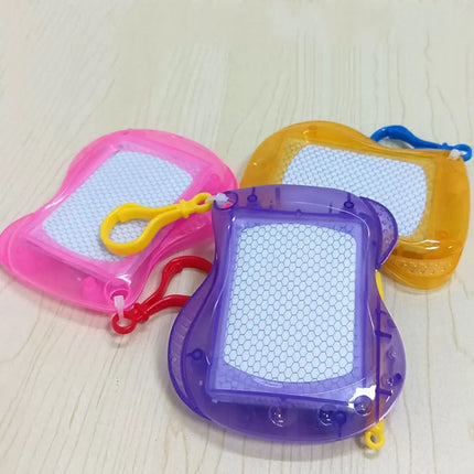 Erasable Mini Drawing Board Birthday Party Doodle Keychain Writing Board Toy Key Chain Reusable Children's Drawing Board