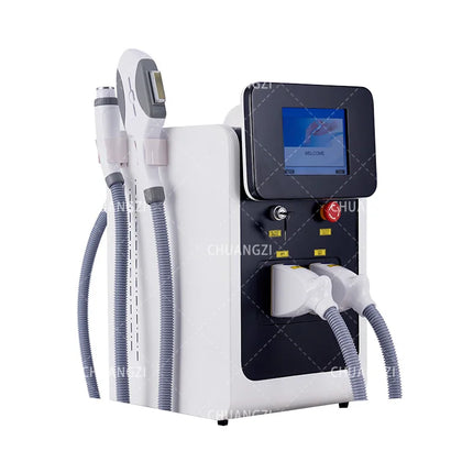 3 In 1 OPT IPL Diode Laser Beauty Machine Permanent Hair Removal Nd Yag Laser Tattoo Removal RF Skin Lifting Whitening