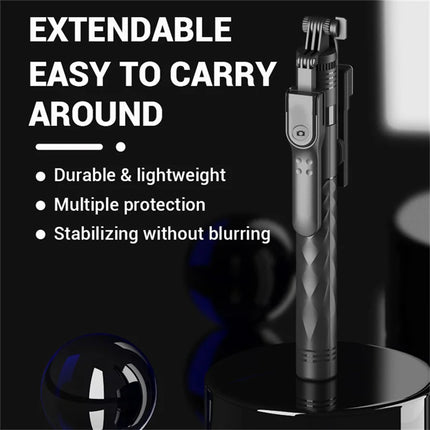 COOL DIER New 1.7M Wireless Selfie Stick Tripod Foldable Stand For Gopro Action Cameras Smartphones Balance Steady Shooting Live