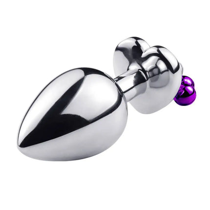 3 Size Metal Anal Plug Crystal and Bells Anus Dilator Sex Toys Bullet Stainless Steel Butt Plug Men Women Couples Adult Toys