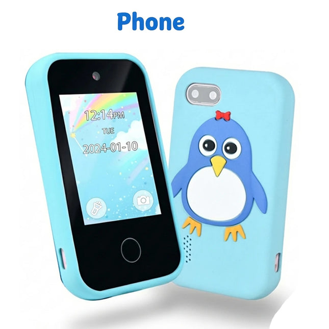 Smart Phone Toys Learning Phone Kids 2.8" Touch screen Dual Camera ABC/Habit Tracker Educational Games Perfect Gift For Boy Girl