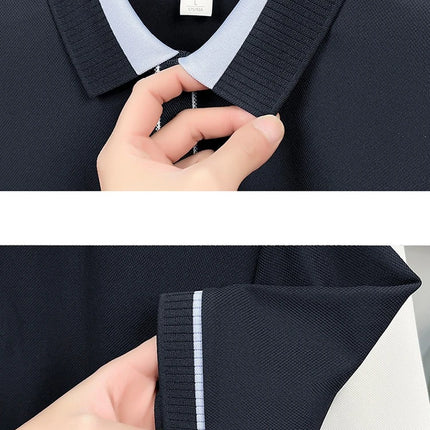 Men's Classic Polo Shirt, 2026 New Summer Collection, Soft Cotton Blend Fabric, Lightweight Comfortable Business Casual Wear