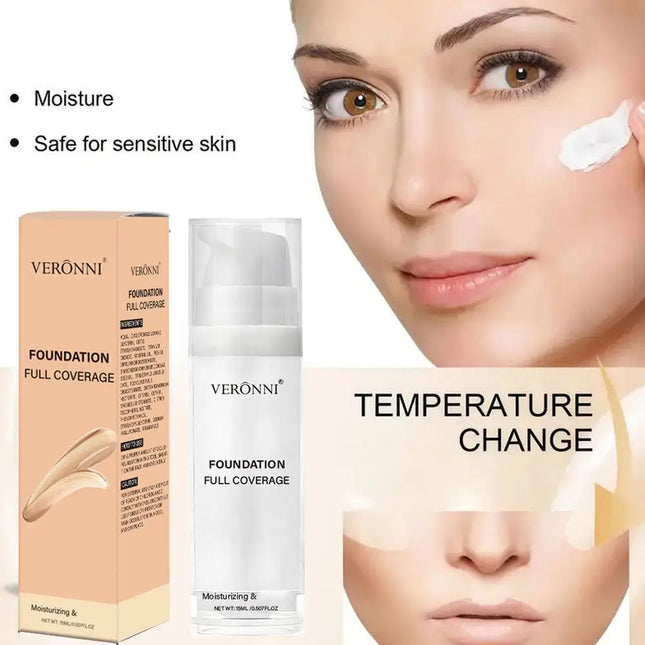 White Liquid Foundation, Full Coverage Heavy Duty Coverage, Creamy Liquid Formula for Goth Makeup, Cosplay, Long-Lasting Matte