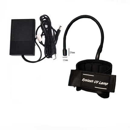 USB New UV Eyelash Glue Quick Drying Lamp Beauty Nail and Eyelash Quick Cure Machine Portable Wrist UV Cure Lamp