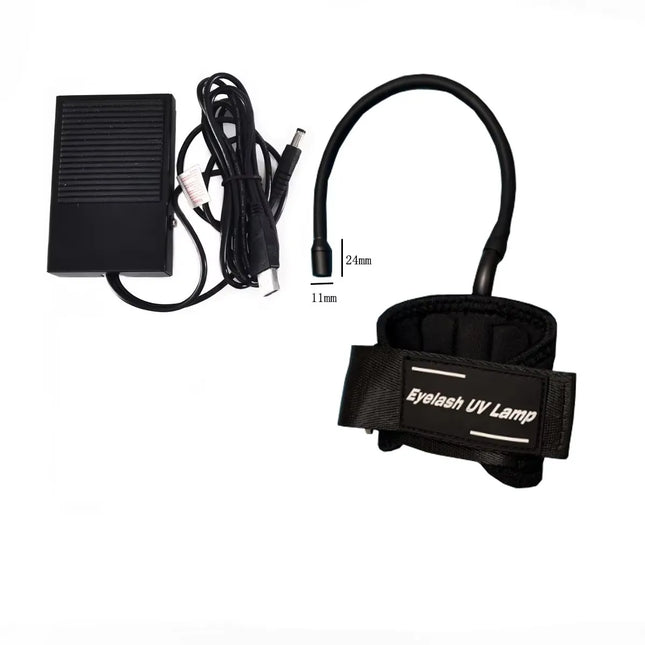 USB New UV Eyelash Glue Quick Drying Lamp Beauty Nail and Eyelash Quick Cure Machine Portable Wrist UV Cure Lamp
