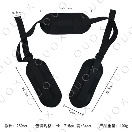 BDSM Open Thigh Sex Toy Kit for Adult Couples - Adjustable SM Slave Open Leg Sextoy with Erotic Game Bandage and Neck Pillow