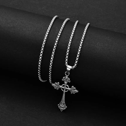 Summer Black Rhinestone Cross Jesus Pendant Choker Necklace for Women Punk Vintage Double Layers Chain 2026 Neck Boho Jewelry