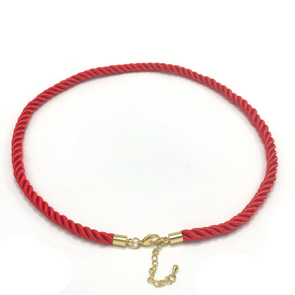 20Pcs Exaggerated Boho Metal Necklace Women Handmade Vintage Rope Nylon DIY Jewelry Making Accessories Wholesale