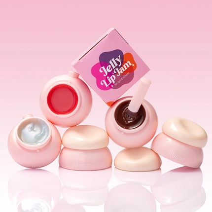 Little Round Jar Multi-Color Jelly Lip Balm for Lips and Cheeks Vibrant Colors Moisturizing and Nourishing Lip Nectar