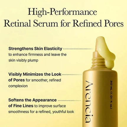 Retinal Pore Eraser Serum Instant Firming Caffeine Essence Skin Texture Smoothing Treatment Repair Fine Lines Facial Booster