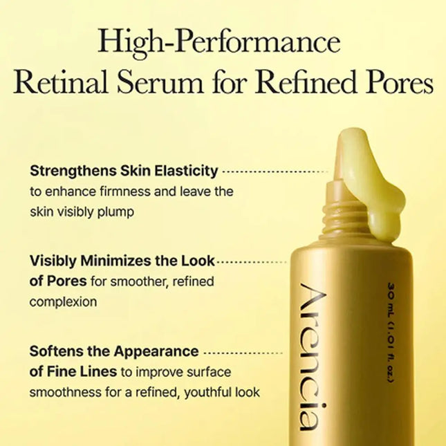 Retinal Pore Eraser Serum Instant Firming Caffeine Essence Skin Texture Smoothing Treatment Repair Fine Lines Facial Booster