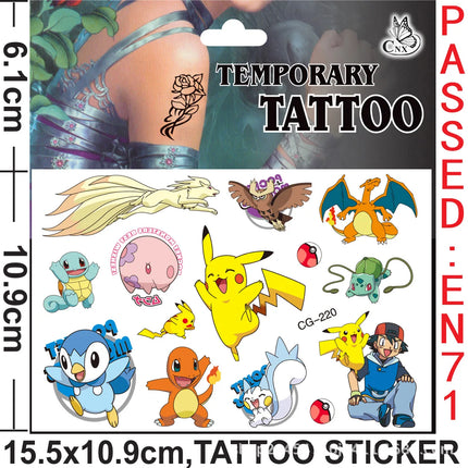 Pokemon Animation Figures Pokemon Birthday Gift Kit Pikachu Keychain Stamps Gift Bag Photo Props Gifts for Guests Birthday Gifts