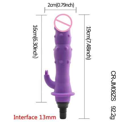 FREDORCH Sex Machine Attachments Fascia Gun Massage Head to Silicone Dildo Sex Toys for Men Women Vibrators Penis Masturbation