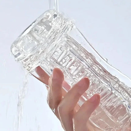 Male Masturbator Cup  Pussy Transparent Vagina Adult Goods Endurance Exercise Vacuum Pocket Sex Toy for Men Adult Suppli Pussy