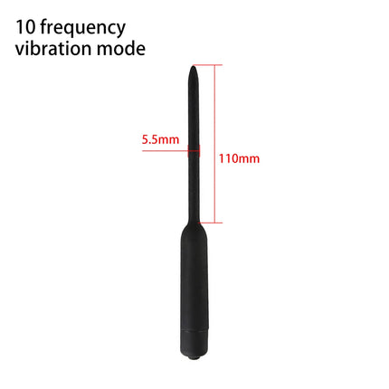 10 Frequency Urethral Vibrator Catheter Penis Plug Sex Toy for Men Vibrating Urethral Plug Penis Insertion Urethra Sound Dilator