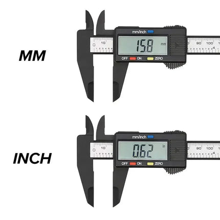 Precision Electronic Digital Caliper with Carbon Fiber Dial Vernier 100mm/150mm Micrometer Measuring Tool Digital Ruler