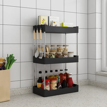 1Pc Kitchen Spice Storage Rack Multi-Functional Countertop Seasoning Storage Rack Household Multi-Layer Corner Shovel Kitchen Ut