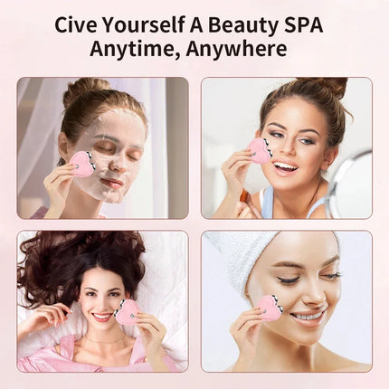 Micro Current Face Beauty Instrument Mini Portable Face Slimming Massager EMS Delicate Contour Lifting Firm Skin Beauty Device