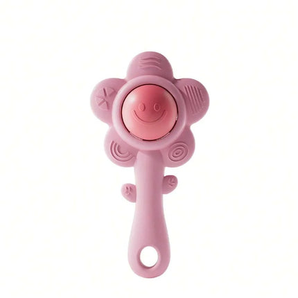A Teether And Rattle For Babies: Sound, Chewable Toy, Early Learning And Entertainment, Teether, Rattle, Grip Function 3-In-1.